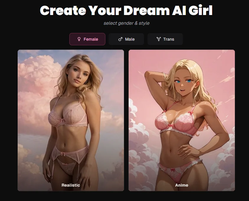 Crear novia virtual con inteligencia artificial en OurDream AI